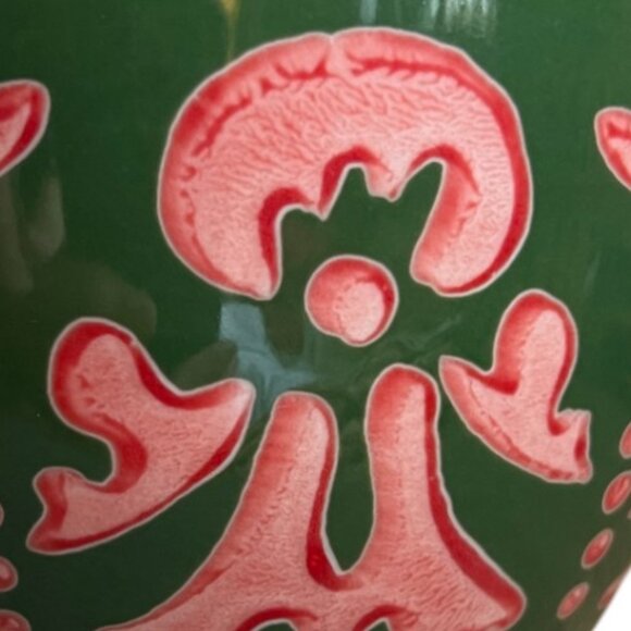 Charming Anthropologie-Style Footed Mug Wraparound Art Ornate Handle - Picture 3 of 6